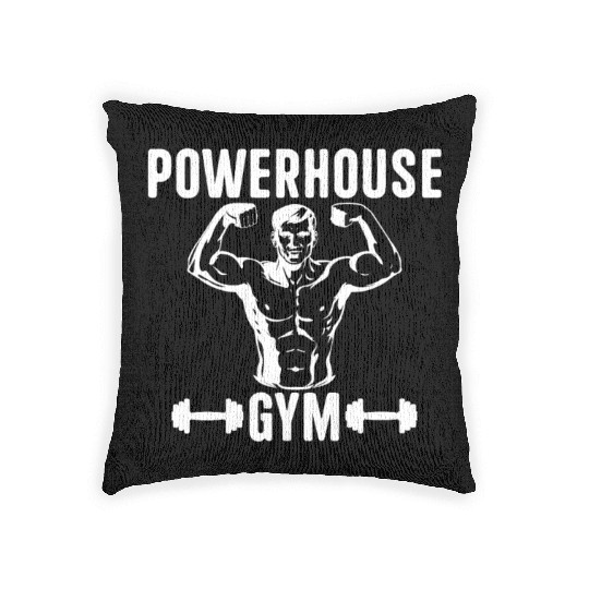 Powerhouse 2021 gym Woven Pillows