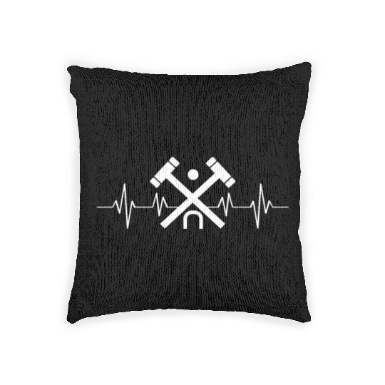 Lawn Game - Golf Croquet Player Woven Pillows