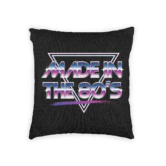 made in the 80s Woven Pillows