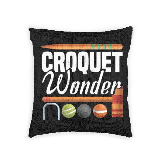 Croquet Mallet Croquet Club Croquet Player Croquet Woven Pillows