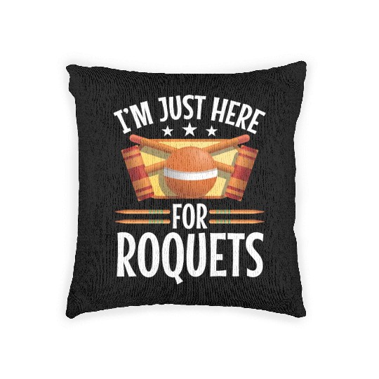 Croquet Mallet Croquet Club Croquet Player Croquet Woven Pillows
