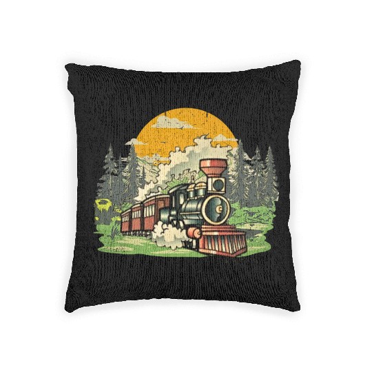 Christmas North Pole Polar Express All Abroad Xmas Woven Pillows