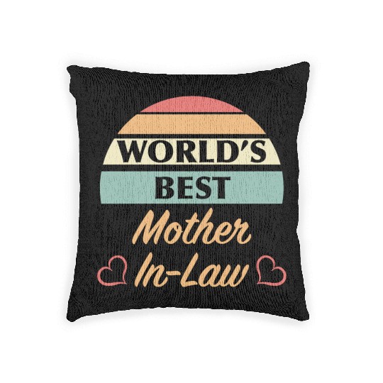 World’s Best Mother In Law Woven Pillows