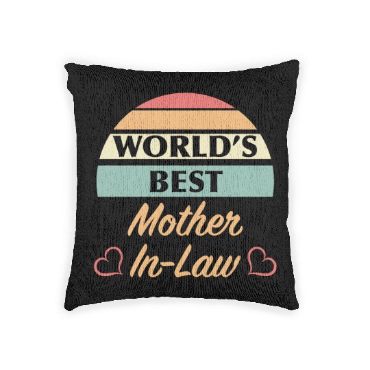 World’s Best Mother In Law Woven Pillows
