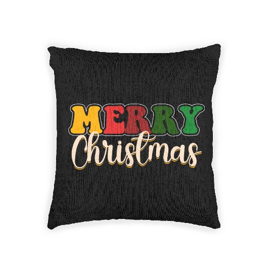 Merry Christmas, Santa Claus, Xmas Season Blessed Woven Pillows