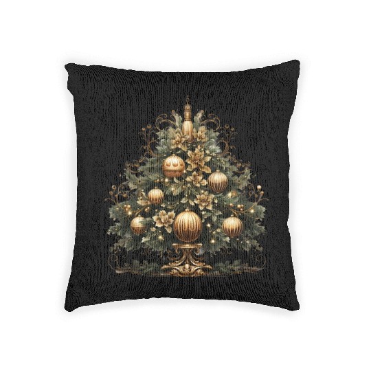 Majestic Christmas Tree Woven Pillows
