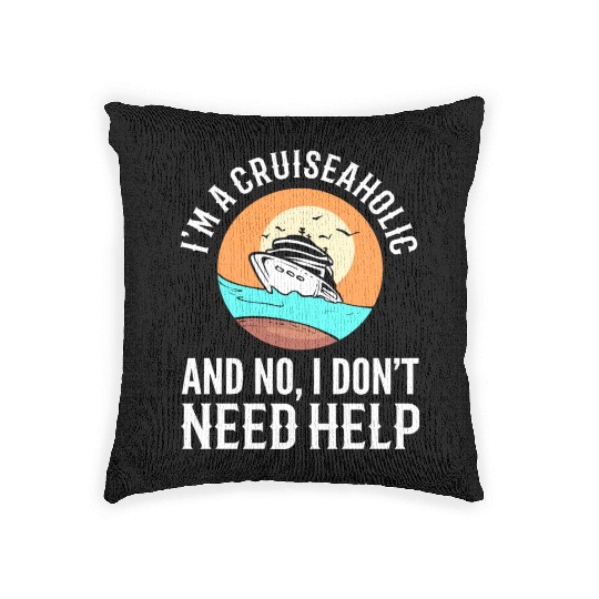 Cruise Ship Life Tourist Woven Pillows