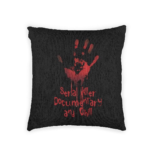 Serial Killer Documentary And Chill Woven Pillows