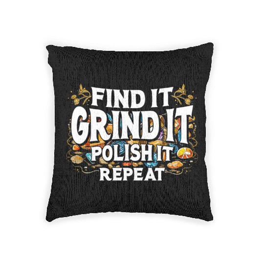 Lapidary Artists Lapidists Gemstone Polishing Woven Pillows