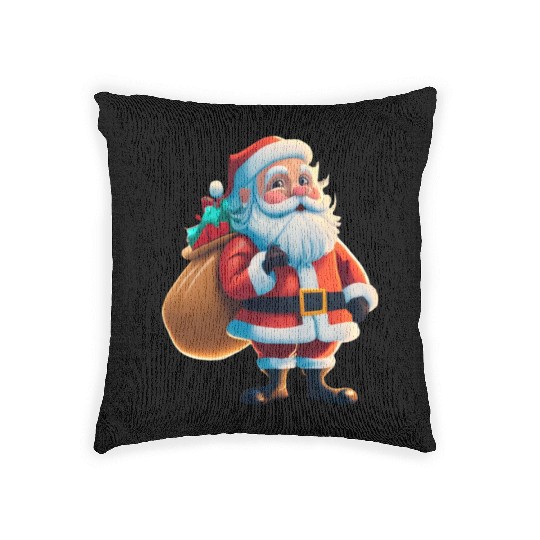 Santa Claus is coming Woven Pillows