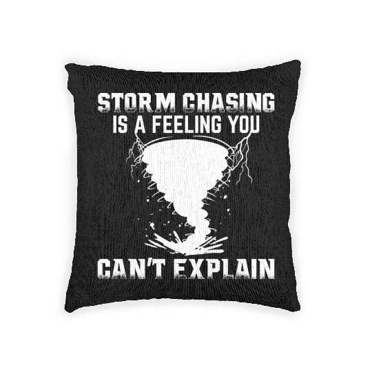 Storm chasers Woven Pillows