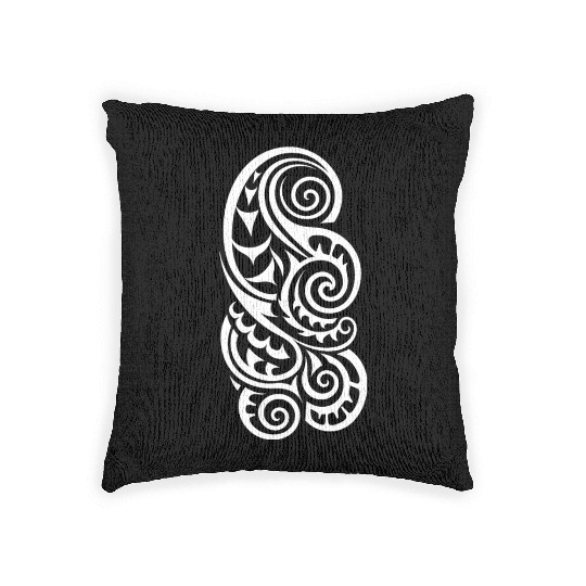 Maori Tattoo Marvels inked Traditions Woven Pillows