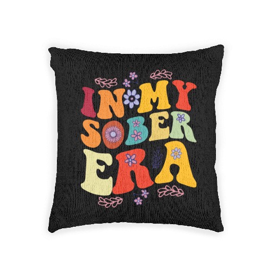 In My Sobriety Era Alcohol Drinking Recovery Mode Woven Pillows