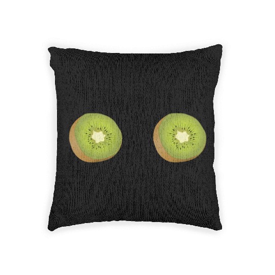 Kiwi Boobs Breasts Bra Funny Women Woven Pillows
