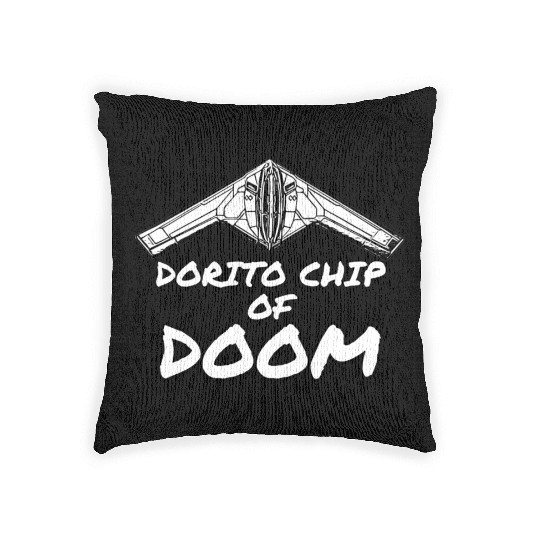 DORITO CHIP OF Dooom | B-21 Raider Woven Pillows