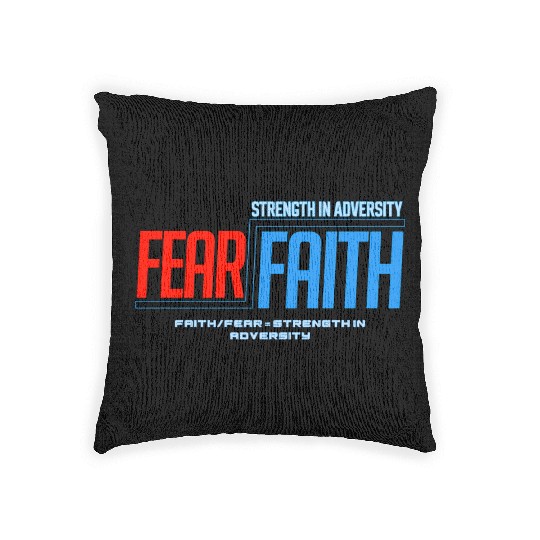Faith Over Fear Woven Pillows