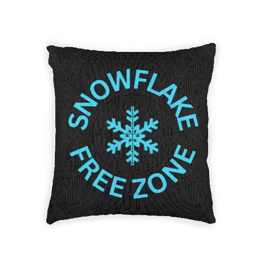SNOWFLAKE FREE ZONE Woven Pillows