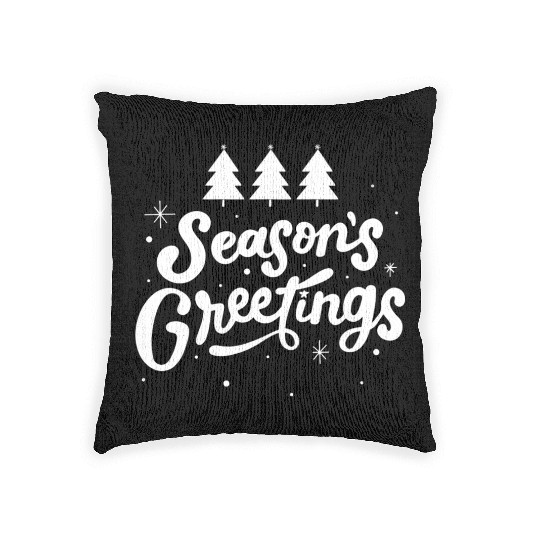 Seasons Greetings Woven Pillows