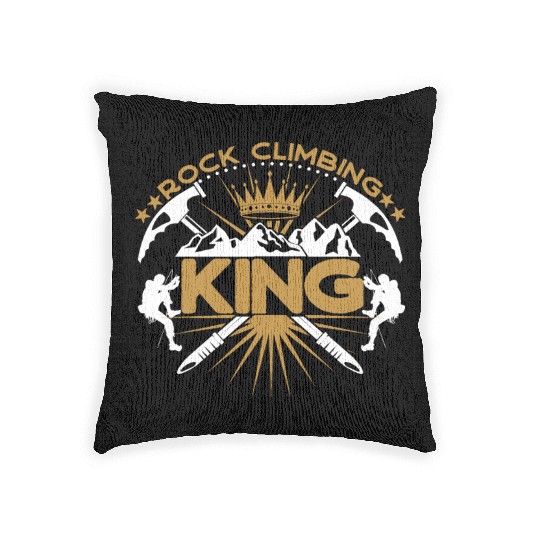 Rock Climbing King Woven Pillows