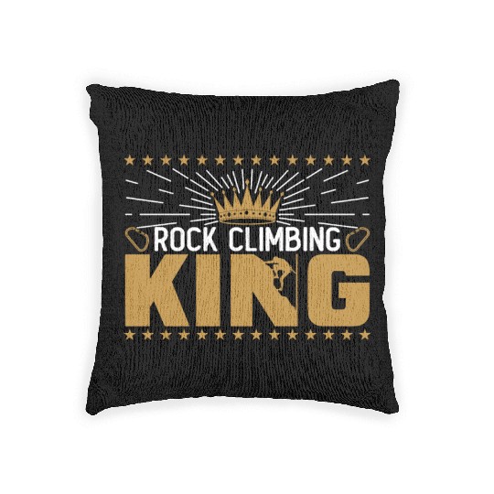Rock Climbing King Woven Pillows