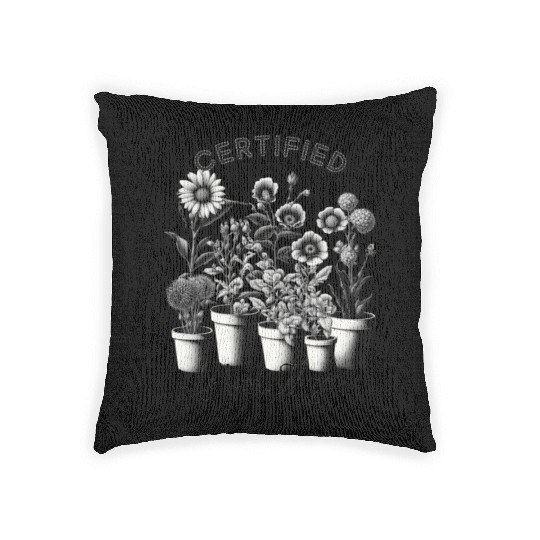 Certified Plant Mom Woven Pillows