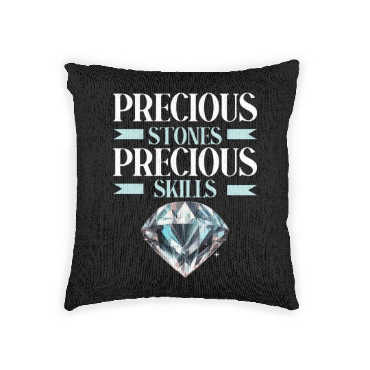 Lapidary Artist Gemstone Stone Collecting Stone Woven Pillows