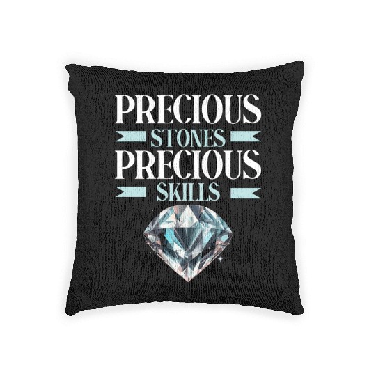 Lapidary Artist Gemstone Stone Collecting Stone Woven Pillows