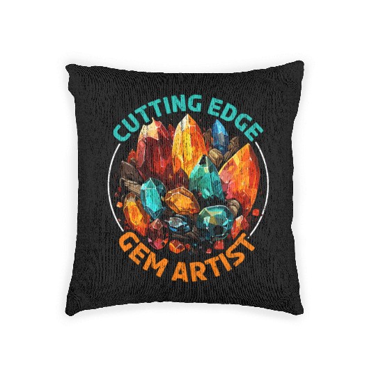 Lapidary Artist Gemstone Stone Collecting Stone Woven Pillows