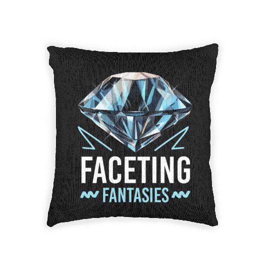 Lapidary Artist Gemstone Stone Collecting Stone Woven Pillows