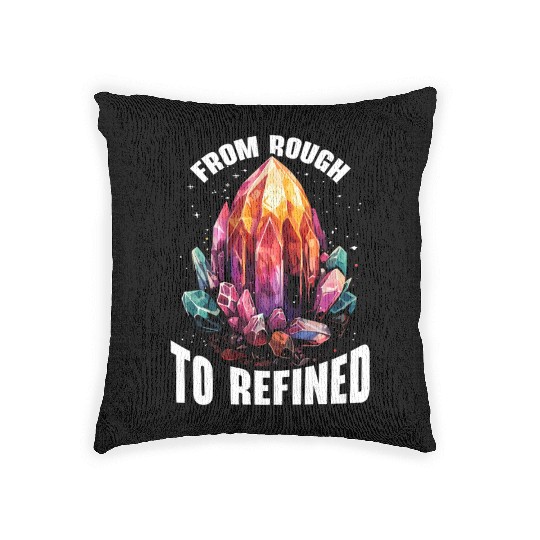 Lapidary Artist Gemstone Stone Collecting Stone Woven Pillows