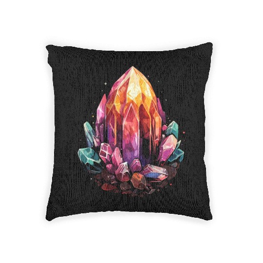 Lapidary Artist Gemstone Stone Collecting Stone Woven Pillows
