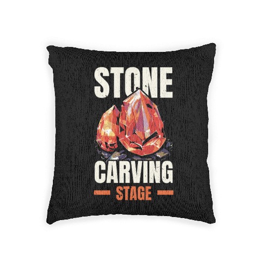 Lapidary Artist Gemstone Stone Collecting Stone Woven Pillows