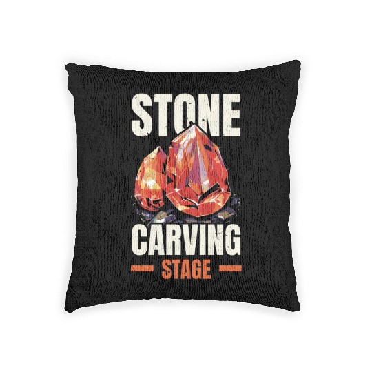 Lapidary Artist Gemstone Stone Collecting Stone Woven Pillows