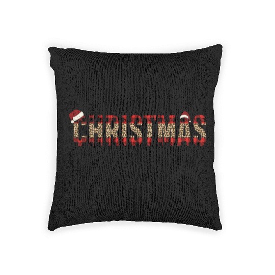 Christmas Vibes Buffalo, Holly, Holiday Vibes Woven Pillows
