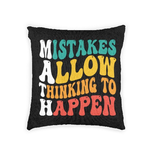 Funny Math Teacher Graphic - Best Math Teacher Woven Pillows