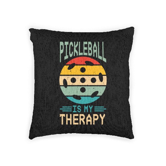 Pickleball is My Therapy Woven Pillows