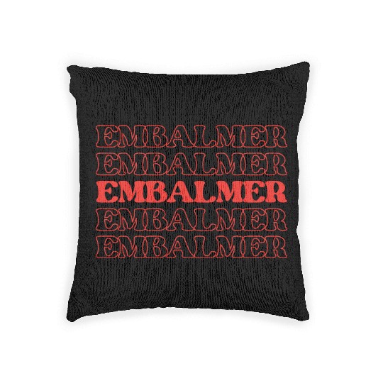 Embalmer Mortician Funeral Director Undertake Woven Pillows
