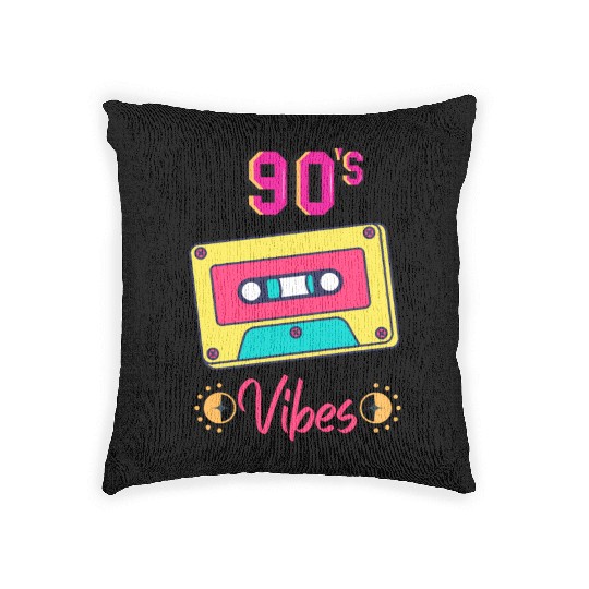 90s vibes nostalgia Woven Pillows