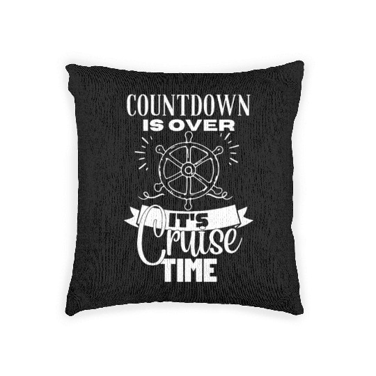 Cruise Ship It's Cruise Time Cruise Woven Pillows
