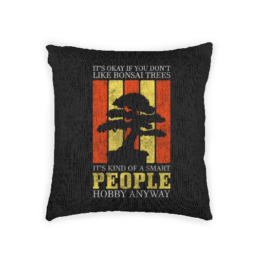Bonsai Tree Yoga Relaxation Nature Woven Pillows