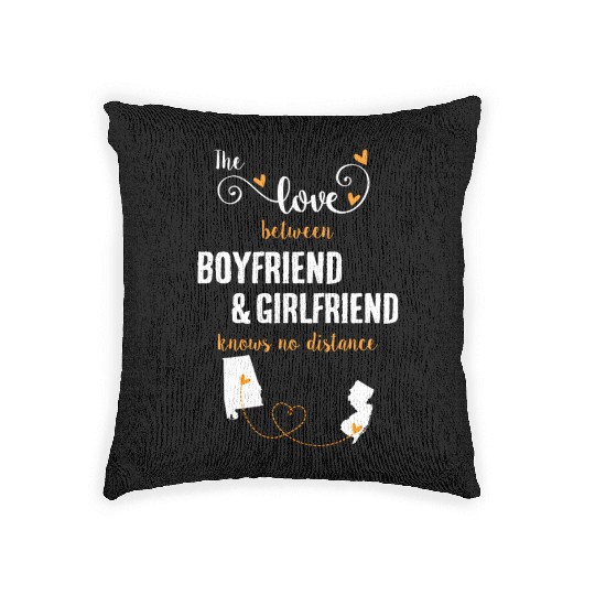 Love Between BF And GF Albm To New Jersey Gift Woven Pillows