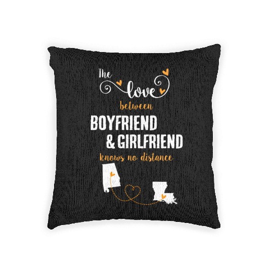 Love Between BF And GF Albm To Louisiana Gift Woven Pillows