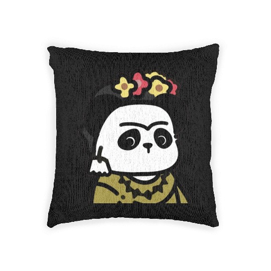 Frida Kahlo D83D DC3CGiant Panda Woven Pillows