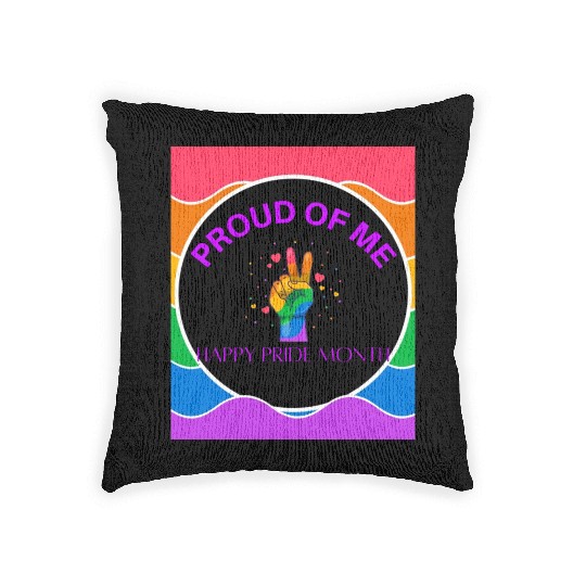 Proud Of Me Pride Month Woven Pillows