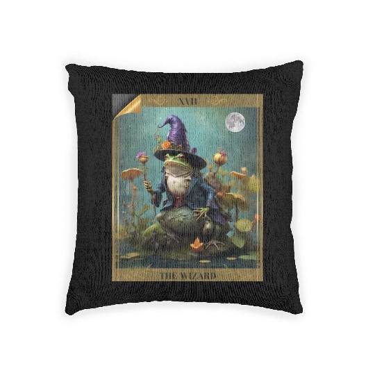 he Wizard Comfort Colors Oversized Woven Pillows, Frog Ta