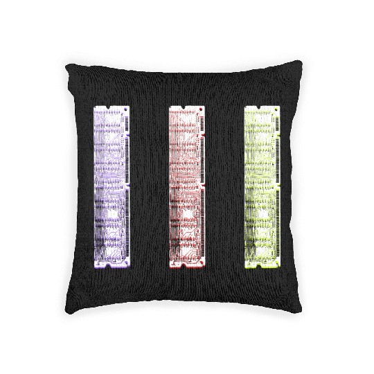 RAM cards clear Woven Pillows