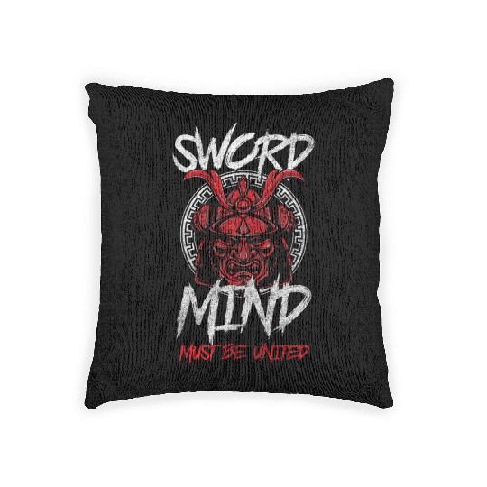 Fighter Martial Arts Manga Katana Woven Pillows