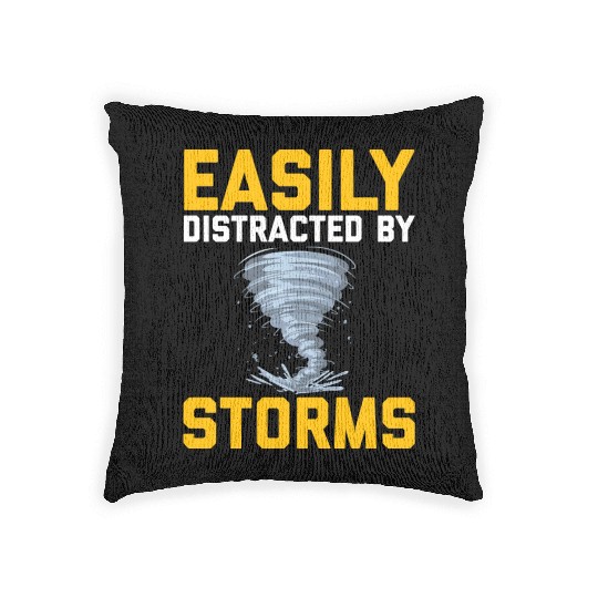 Storm chasers Woven Pillows
