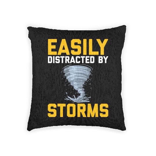 Storm chasers Woven Pillows