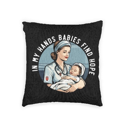 Registered Nurse Medical Medicine Neonatal Nurse Woven Pillows